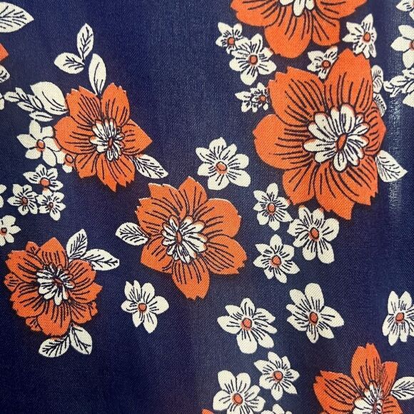 JAPNA FLORAL TIE FRONT 3/4 SLEEVES BLOUSE SIZE M - Picture 6 of 6